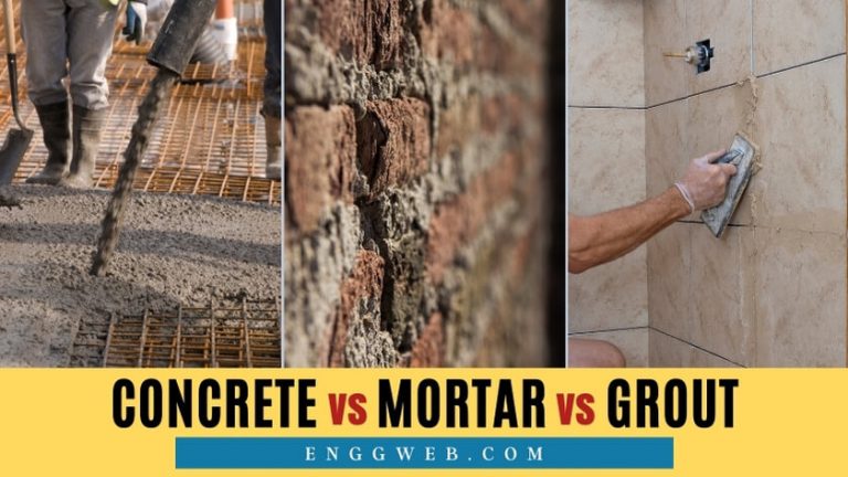 Grout vs. Mortar vs. Concrete
